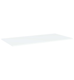 Panneaux de bibliothèque 4 pcs Blanc 100x50x1,5 cm Aggloméré