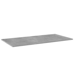 Panneaux de bibliothèque 4 pcs Gris béton 80x30x1,5cm Aggloméré