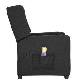 Fauteuil de massage Noir Tissu