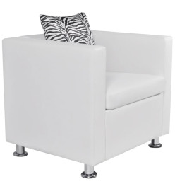 Fauteuil Blanc Similicuir