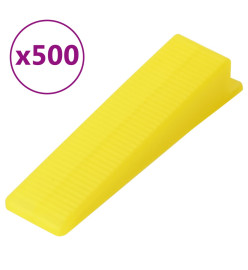 Système de nivellement de carrelage 500 cales 2500 clips 3 mm