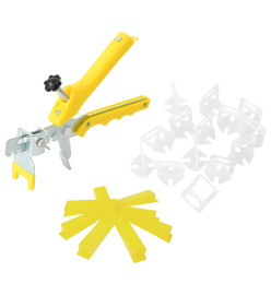 Système de nivellement de carrelage 250 cales 500 clips 1,5 mm