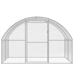 Poulailler d'extérieur 3x6x2 m Acier galvanisé