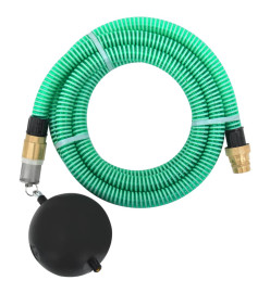 Tuyau d'aspiration avec raccords en laiton vert 1,1" 5 m PVC