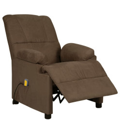 Fauteuil de massage Marron Similicuir daim