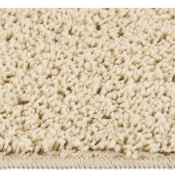 Tapis shaggy antidérapant Crème 80x150 cm