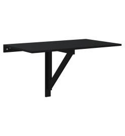 Table murale pliable Noir 100x60x56 cm Bois d'ingénierie