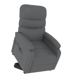 Fauteuil de massage Anthracite Similicuir