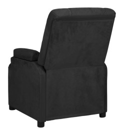 Fauteuil inclinable Noir Similicuir daim