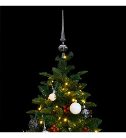 Sapin de Noël artificiel articulé 150 LED et boules 120 cm