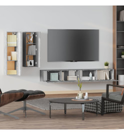 Ensemble de meubles TV 4 pcs Sonoma gris Bois d'ingénierie