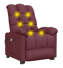 Fauteuil électrique de massage Violet Tissu