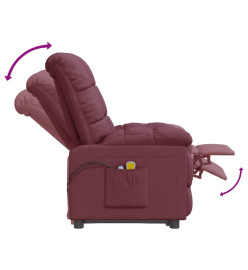 Fauteuil électrique de massage Violet Tissu