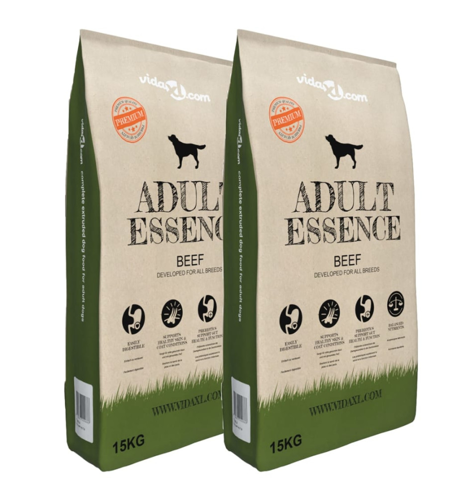 Nourriture sèche pour chiens Adult Essence Beef 2 pcs 30 kg