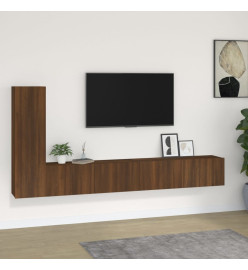 Ensemble de meubles TV 3 pcs Chêne marron Bois d'ingénierie