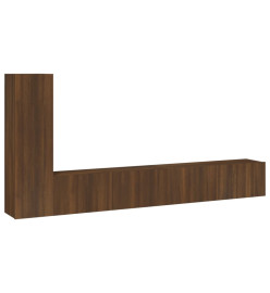 Ensemble de meubles TV 3 pcs Chêne marron Bois d'ingénierie