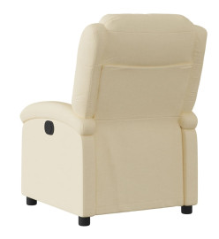 Fauteuil inclinable Crème Tissu