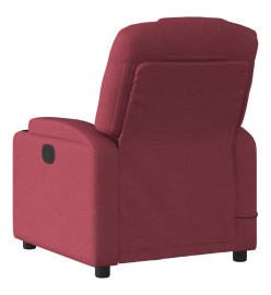 Fauteuil de massage inclinable Rouge bordeaux Tissu