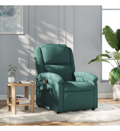 Fauteuil inclinable Vert foncé Tissu