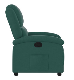 Fauteuil inclinable Vert foncé Tissu