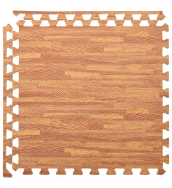 Tapis de sol 6 pcs Grain de bois 2,16㎡ Mousse EVA