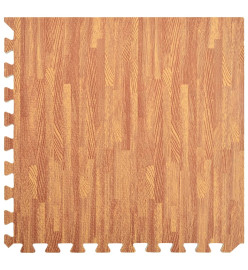 Tapis de sol 6 pcs Grain de bois 2,16㎡ Mousse EVA