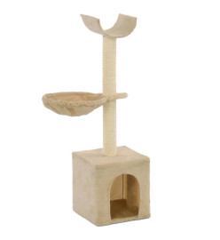 Arbre à chat avec griffoirs en sisal 105 cm Beige