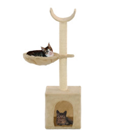 Arbre à chat avec griffoirs en sisal 105 cm Beige