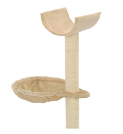 Arbre à chat avec griffoirs en sisal 105 cm Beige