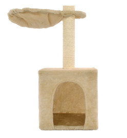 Arbre à chat avec griffoirs en sisal 105 cm Beige