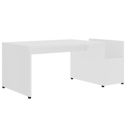 Table basse Blanc 90x45x35 cm Aggloméré