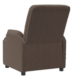 Fauteuil de massage électrique Marron Similicuir daim