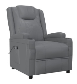 Fauteuil Gris Similicuir