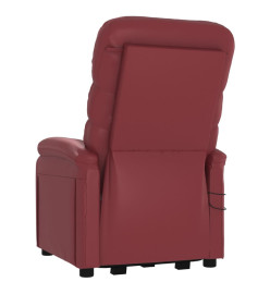 Fauteuil de massage Rouge bordeaux Similicuir