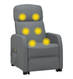 Fauteuil de massage Gris Similicuir