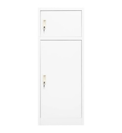 Armoire à selles Blanc 53x53x140 cm Acier