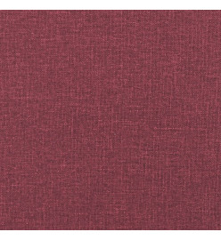 Banc avec coussins rouge bordeaux 113x64,5x75,5 cm tissu