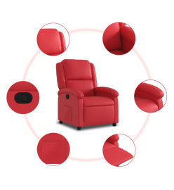 Fauteuil inclinable Rouge Similicuir