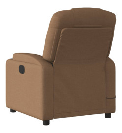 Fauteuil de massage inclinable Marron Tissu