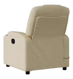 Fauteuil inclinable Crème Tissu