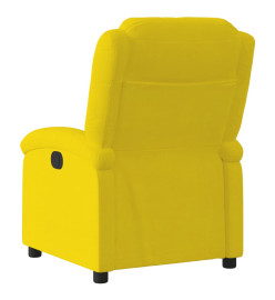 Fauteuil inclinable jaune velours