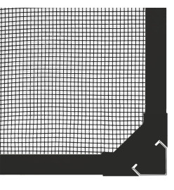 Moustiquaire magnétique pour fenêtres anthracite 120x140 cm