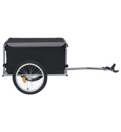 Remorque de bicyclette Noir et gris 65 kg