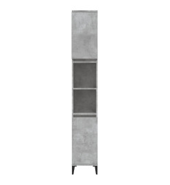 Armoire de salle de bain gris béton 30x30x190 cm