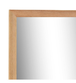 Armoire pour lavabo avec miroir Bois de noyer massif