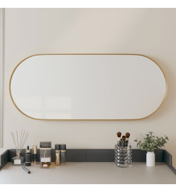 Miroir mural Doré 25x60 cm Ovale