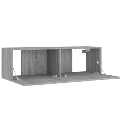 Ensemble de meubles TV 4 pcs Sonoma gris Bois d'ingénierie