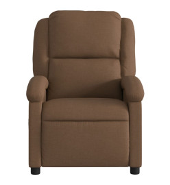 Fauteuil de massage inclinable Marron Tissu