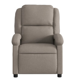 Fauteuil de massage inclinable Taupe Tissu