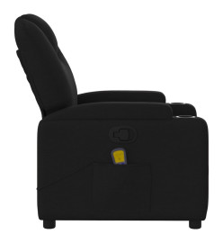 Fauteuil de massage inclinable Noir Tissu